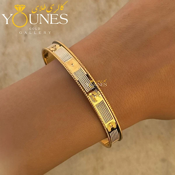 النگو طلا تراش دار آریس